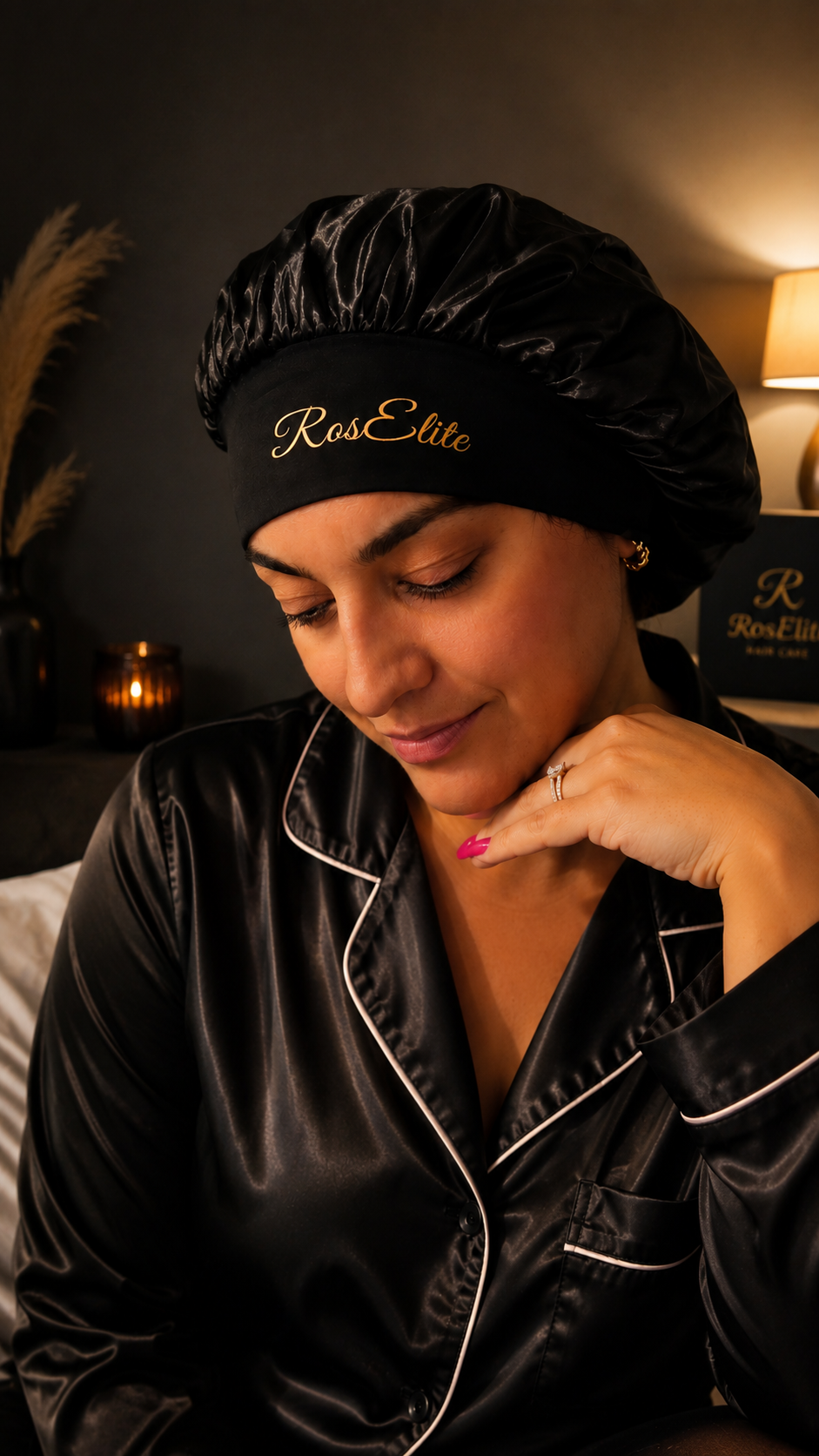Bonnets en satin