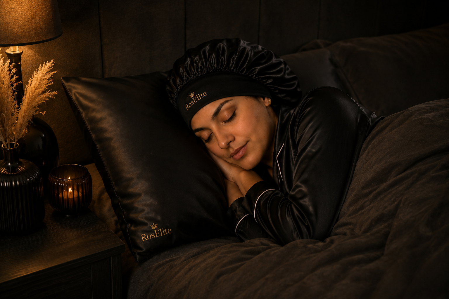 Bonnets en satin