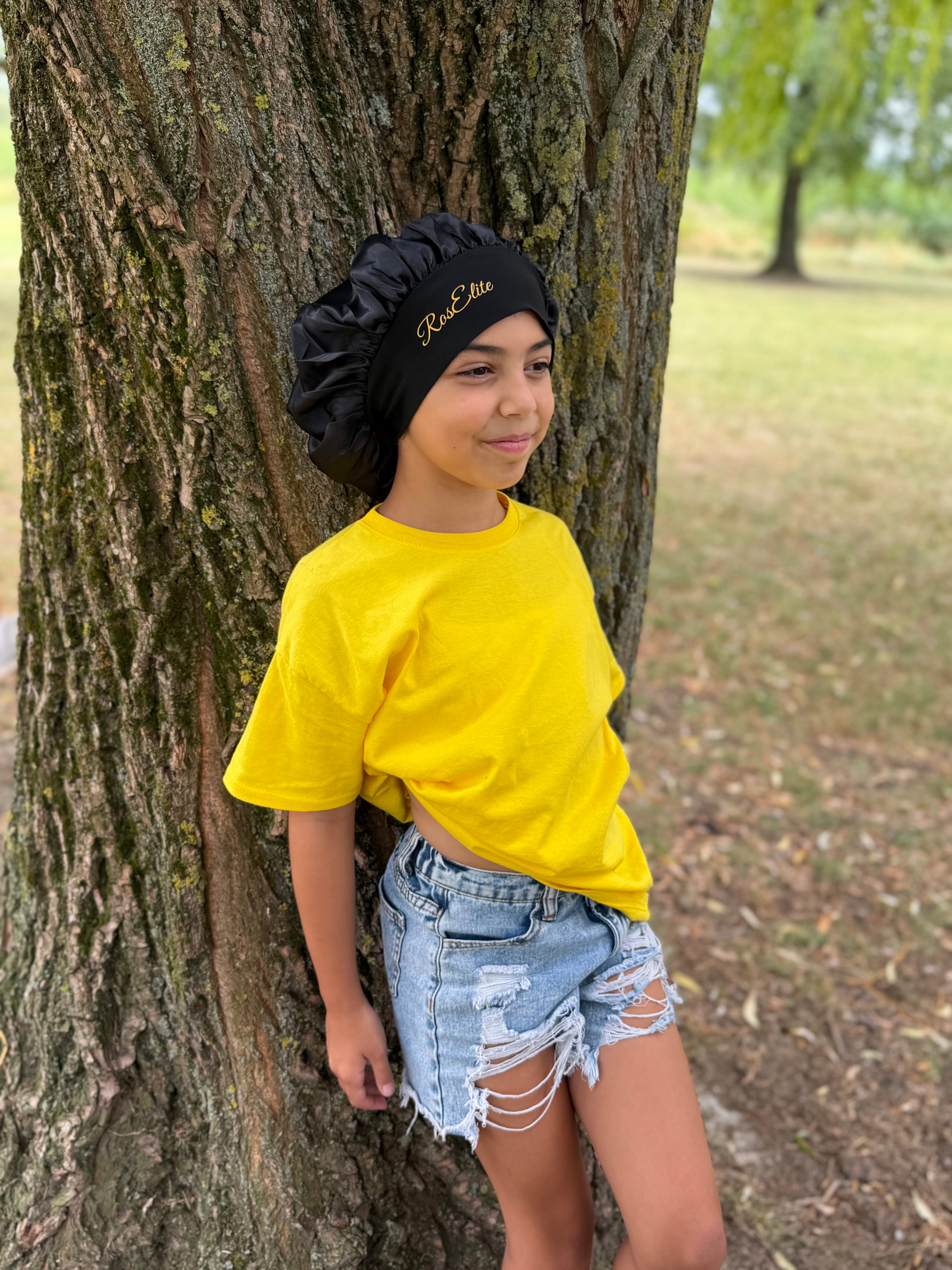 Bonnets en satin