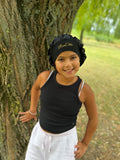 Bonnets en satin