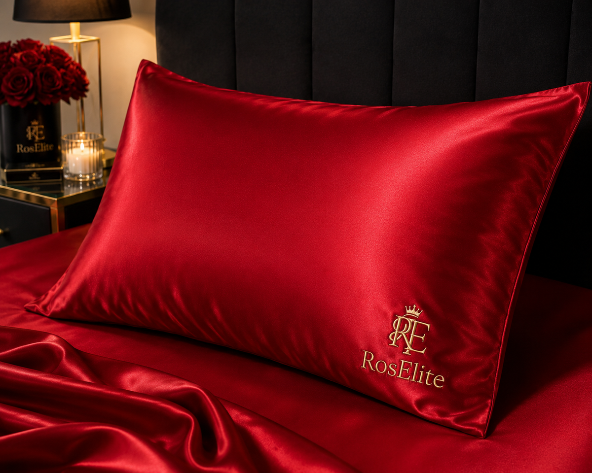 RosElite – Taie d’oreiller en satin